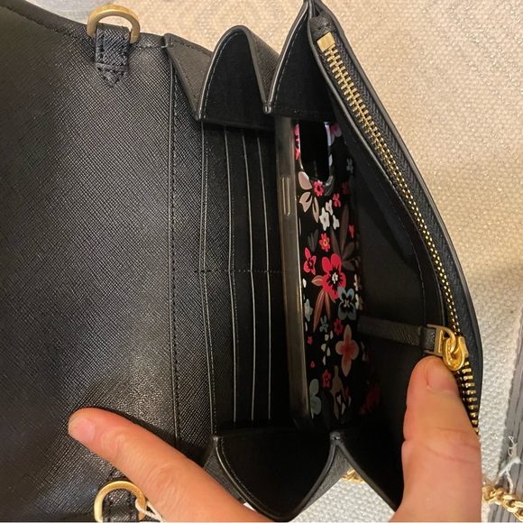 New, tory burch emerson chain crossbody wallet - Picture 12 of 13